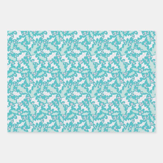 Frosty Wrapping Paper Set van 3 vellen (Voorkant)