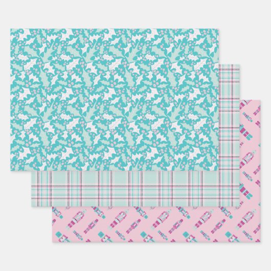 Frosty Wrapping Paper Set van 3 vellen (Set)