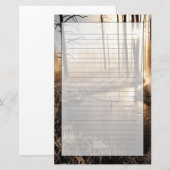 Frosty Yellowstone Morning Briefpapier (Voorkant / Achterkant)
