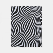 Frosty Zebra Stripes Fleece Deken (Voorkant)