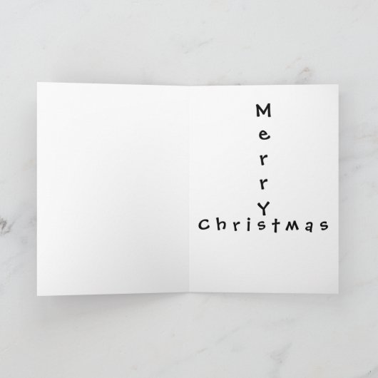 FROSTY ZEGT VROLIJK KERSTFEEST FEESTDAGEN KAART (Binnen)