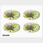 Frosty Zinna Ovale Sticker (Vel)