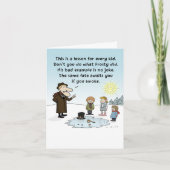 "Frosty's Bad Example" Feestdagen Kaart (Voorkant)