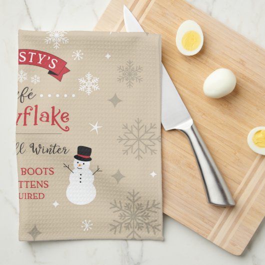 Frosty's Cafe Kitchen Towel Theedoek (Quarter Fold)