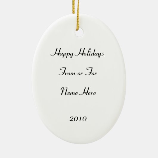 Frosty's Friends Holiday Ornament (Achterkant)