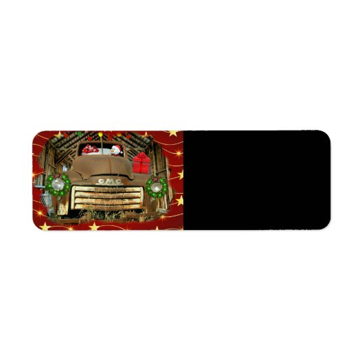 Frosty's  GMC Truck-kerstrun Etiket (Voorkant)