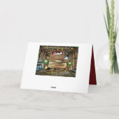 Frosty's  GMC Truck-kerstrun Feestdagen Kaart (Achterkant)