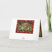 Frosty's  GMC Truck-kerstrun Feestdagen Kaart (Achterkant)