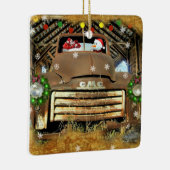 Frosty's  GMC Truck-kerstrun Keramisch Ornament (Rechts)