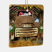 Frosty's  GMC Truck-kerstrun Keramisch Ornament (Rechts)