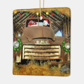 Frosty's  GMC Truck-kerstrun Keramisch Ornament (Links)