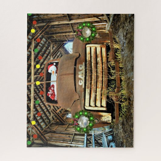 Frosty's  GMC Truck-kerstrun Legpuzzel (Verticaal)