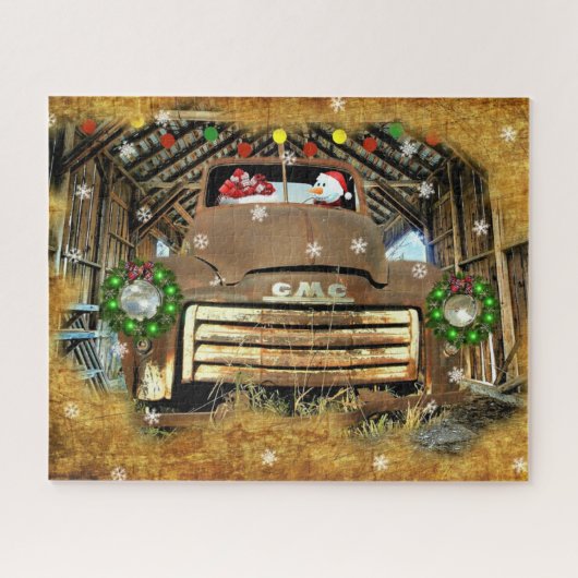 Frosty's  GMC Truck-kerstrun Legpuzzel (Horizontaal)