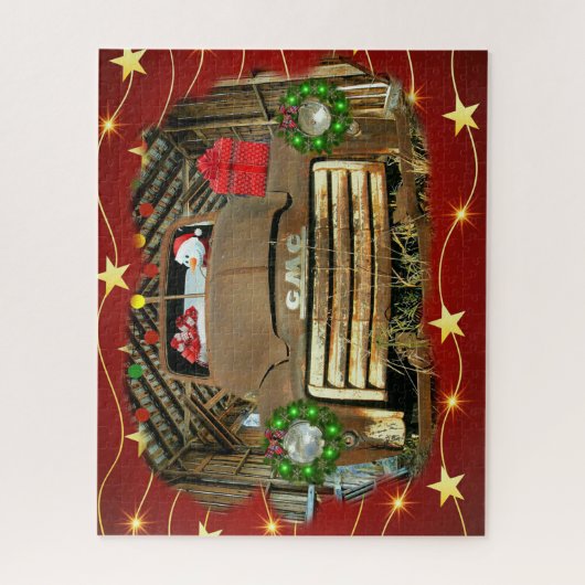 Frosty's GMC Truck-kerstrun Legpuzzel (Verticaal)