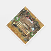 Frosty's GMC Truck-kerstrun Servet (Hoek)