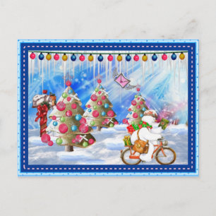 Frosty's Holiday Delivery kerstBriefkaart Feestdagenkaart