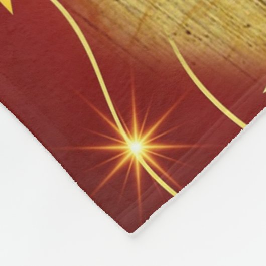 Frosty's Rode Tractor kerst Fleece Deken (Hoek)