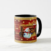 Frosty's Rode Tractor kerst Mok (Voorkant rechts)