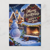Frostys Warm Welkom bij de open haard Briefkaart (Voorkant)