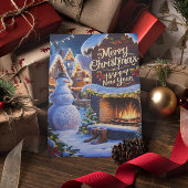 Frostys Warm Welkom bij de open haard Briefkaart