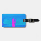 Frothing Neon Bagagelabel (Voorkant horizontaal)