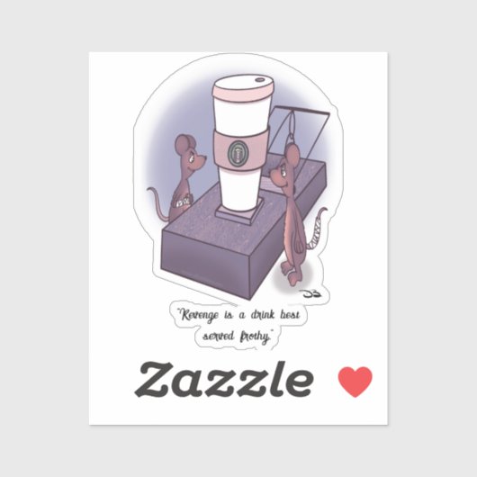 Frothy Custom Cut Sticker (Vel)