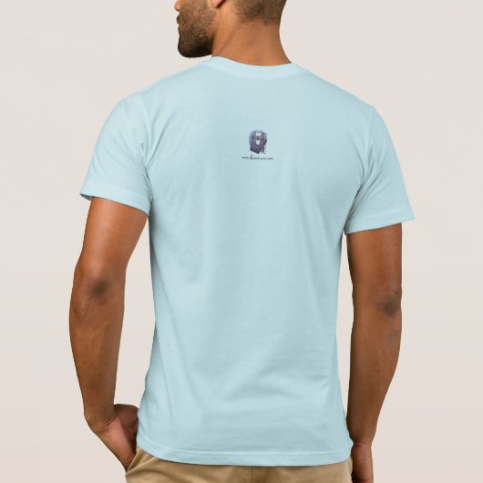 Frothy Mannen Light Blue T-Shirt (Achterkant)