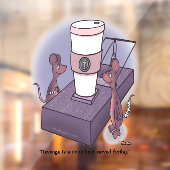 Frothy Window Cling Raamsticker (Vel 2)