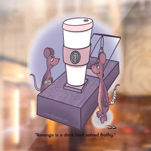 Frothy Window Cling Raamsticker (Vel 2)