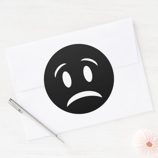 FROWNIE FACE RONDE STICKER (Envelop)