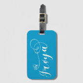 Frøya Flag Heart, Trøndelag, Noorwegen Bagagelabel (Voorkant (verticaal))