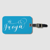 Frøya Flag Heart, Trøndelag, Noorwegen Bagagelabel (Voorkant (horizontaal))