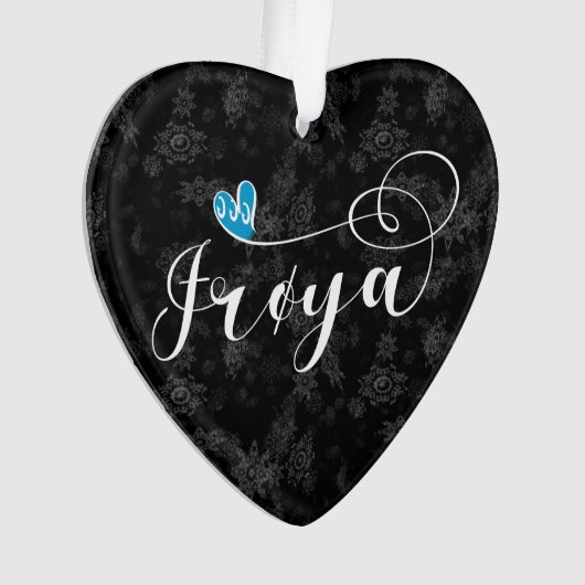 Frøya Flag Heart, Trøndelag Ornament (voorkant)