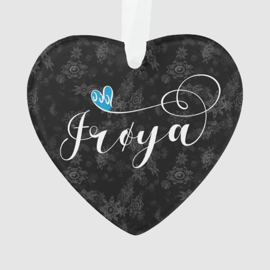 Frøya Flag Heart, Trøndelag Ornament (achterkant)