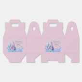 Frozen 1st Birthday Cartoon Castle First Birthday Bedankdoosjes (Ongevouwen)