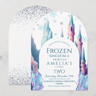 Frozen 2e verjaardag Cartoon Kasteel Kaart