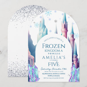 Frozen 5e Verjaardag Cartoon Kasteel Kaart