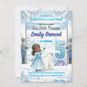 Frozen 5th Birthday Invitation Kaart (Voorkant)
