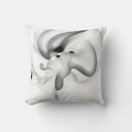 Frozen: Abstract Grijs, Wit & Zwart Kussen