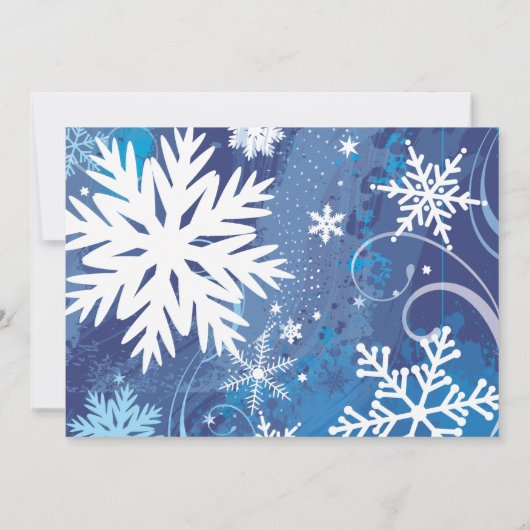 FROZEN Bar Bat Mitzvah Escort Seitcard Kaart (Achterkant)