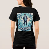 Frozen Beats: DJ in een Chill Wonderland Tri-Blend Shirt (Achterkant)