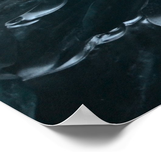 Frozen Beauty - IJslandse gletsjerfotografie Poster (Hoek)