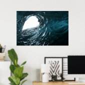 Frozen Beauty - IJslandse gletsjerfotografie Poster (Thuiskantoor)