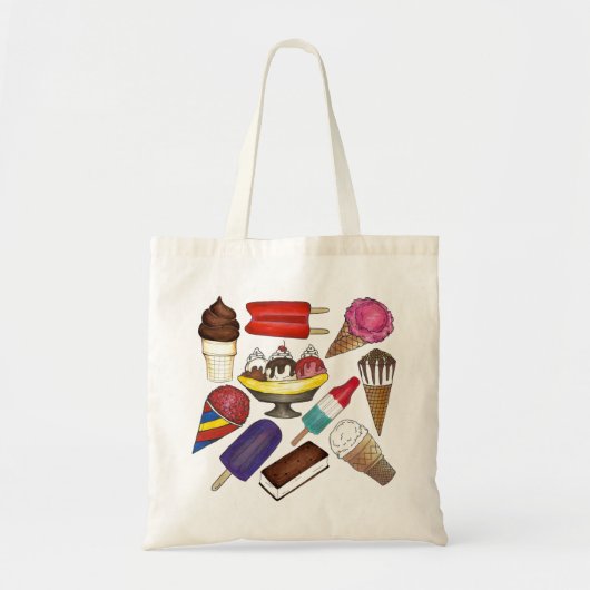 Frozen behandelt ijscream Popsicle Sundae Split Tote Bag (Voorkant)