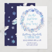 Frozen Birthday Invite 4th Birthday Frozen Invite Kaart (Voorkant / Achterkant)