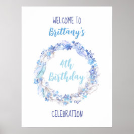 Frozen Birthday Welkom Poster