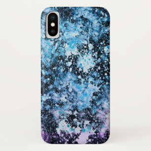 Frozen - blauw abstract iPhone X Hoesje