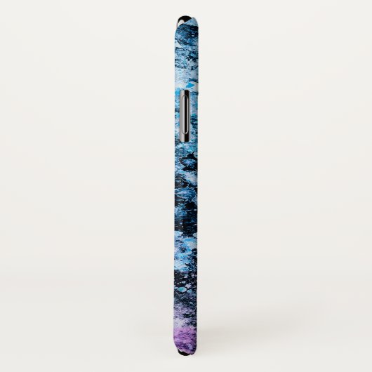Frozen - blauw abstract iPhone X Hoesje (Achterkant / rechts)
