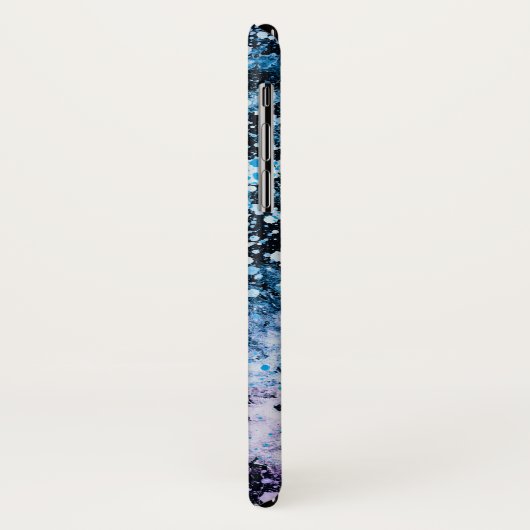 Frozen - blauw abstract iPhone X Hoesje (Achterkant/links)