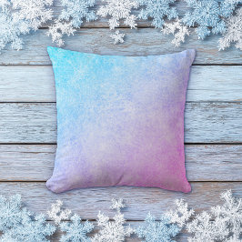 Frozen Blue to Purple Gradient Pillow Kussen
